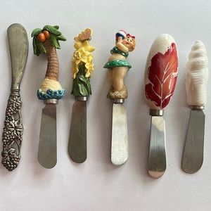 Lot of cheese spreaders, stainless steel